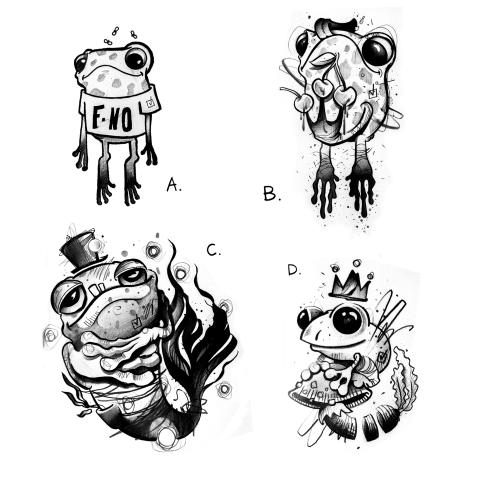 <p>effin' toad, cherry toad and&nbsp; mertoad ... All looking for some skin to occupy.<br />
<br />
eva@mpatshi.be</p>
